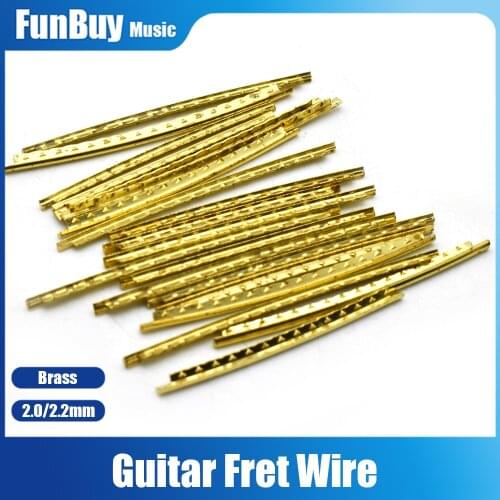 Brass Classical Guitar Frets Acoustic Guitar Fret Wire Set Width 2.0 mm/2.2mm Gold
