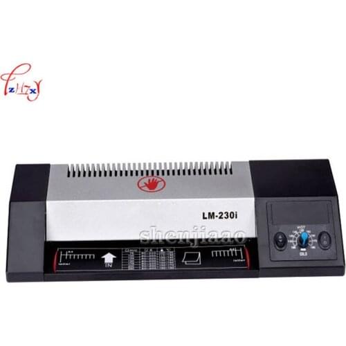 LM-230i 220V Carbon Steel Thermal Steel Hot and Cold roll Machine Roller Photo Paper Bag, 4 Roller System