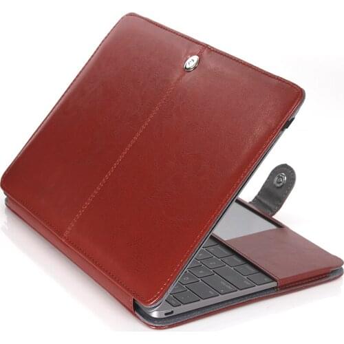 Soft PU Leather Notebook Case For Macbook 13 15 16 Touch Bar A2339 A2338 A2289 A2159 A1706 A1989 A1466 A1369 Laptop Flip Cover