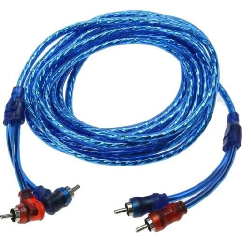Novel-4.5M Audio Cable RCA Plug Audio Cable Stereo Amplifier Braided Cable for Car Audio Home Cinema System