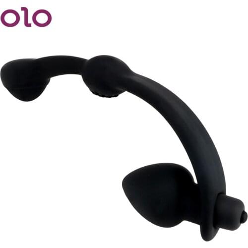 OLO Butt Plug Anal Vibrator Silicone Prostate Massager Sex Toys for Women Men Adult Products Anal Plug Anal Bead