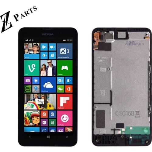 Original 4.5" IPS For Nokia Lumia 630 LCD Display with Touch Screen Digitizer Assembly with frame Free Shipping