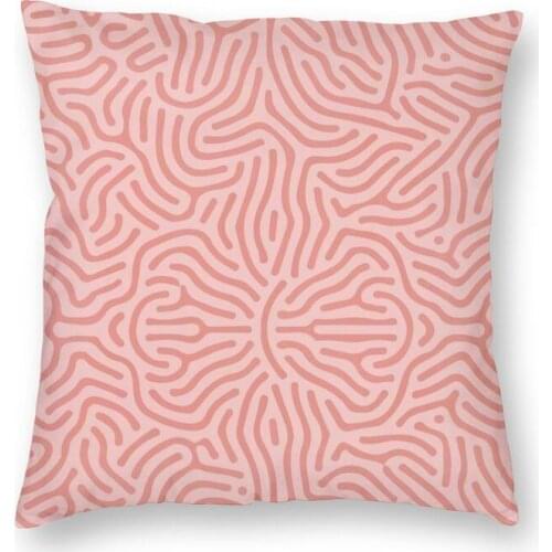 Yayoi Kusama Pink Aesthetic Cushion Cover 40x40 Home Decor Print Japanese Artist Art Painting Throw Pillow for Living Room