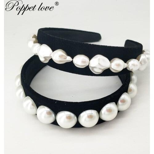 Hairpin for the bride crown headwear pearl headband Wedding head jewelry handmade romantic flower tiaras hair accessories