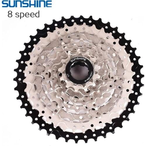 SUNSHINE MTB Bike Freewheel 8S 11-32 36 40 42T MTB Mountain Bike Flywheel 24 Speed Cassette Sprocket Competible For Shimano Sram