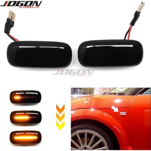LED Side Marker Fender Blinker Indicator Lamp Dynamic Turn Signal Light For Audi A8 D2 4D A2 8Z A3 S3 8L A4 B5 A6 C5 4B TT 8N