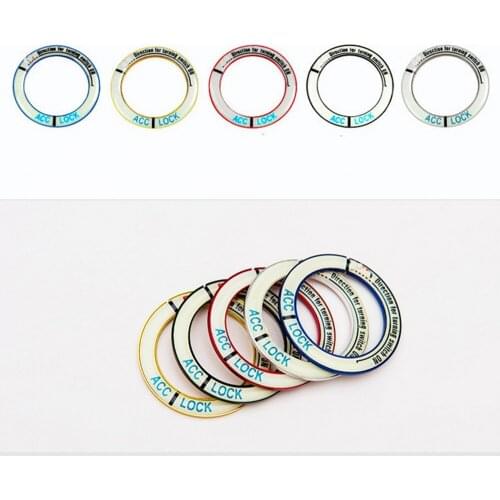 5 color switch ring a key start ring luminous ignition key ring For Highlander car decoration luminous ignition coil