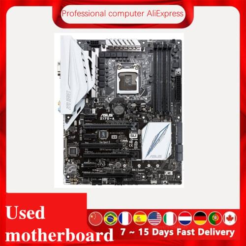 For Asus Z170-A Original Used Desktop Intel Z170 Z170M DDR4 Motherboard LGA 1151 i7/i5/i3 USB3.0 SATA3