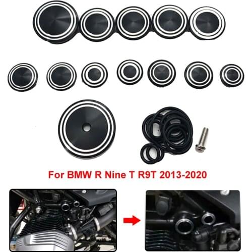 Motorcycle Frame Hole Caps Cover Plug Kit Decor Protection for BMW R Nine T NineT R9T Pure Racer Scrambler Urban G/S 2013-2020