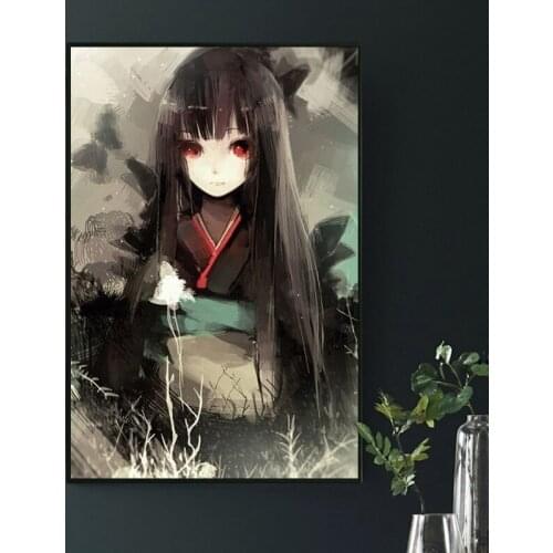 Painting by numbers art paint by number Hand-painted anime hell girl home corridor decorative painting