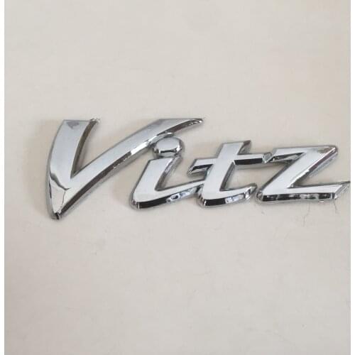 1pcs ABS Vitz car Letter Rear trunk Decals Emblem badge sticker Decal Car styling auto Accessories
