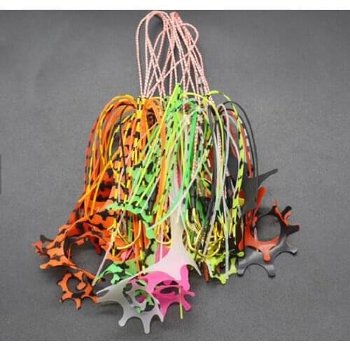 10/50pcs mixed Kabura Jigging Madai Assist Hooks Strong Tai Rubbers Silicone Skirts Filaments Ribbons Slider Jigs Tails Sinker