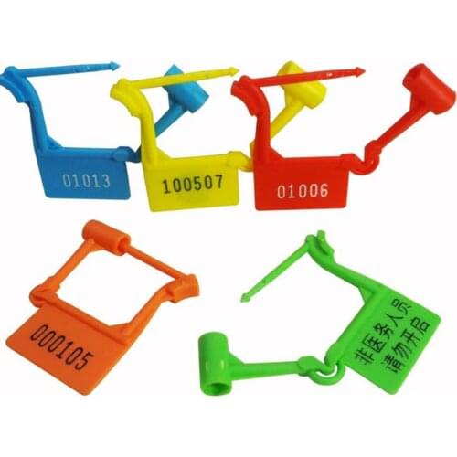 100pcs Hot security seal plastic Disposable lock anti-theft padlock for travel luggage Air bags