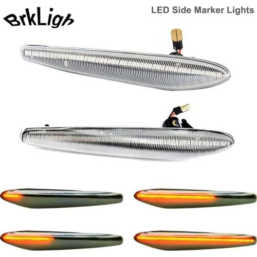 2Pcs Error Free LED Dynamic Side Marker Lights Arrow Turn Signal Blinker Lamps For Alfa Romeo 159 Sportwagon Boera Spider 939