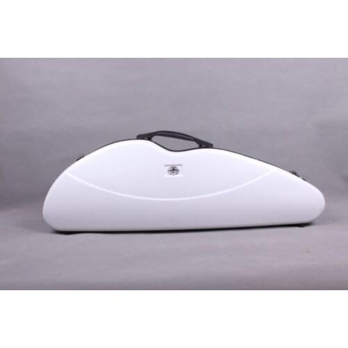 4/4 violin Case Mixed Carbon Fiber case Camber Strong light hard case #1887 white violin bag