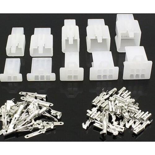 5set/lot 2.8mm 2/3/4/6/9 pin Automotive 2.8 Electrical wire Connector Male Female cable terminal plug Kits Motorcycle ebike car