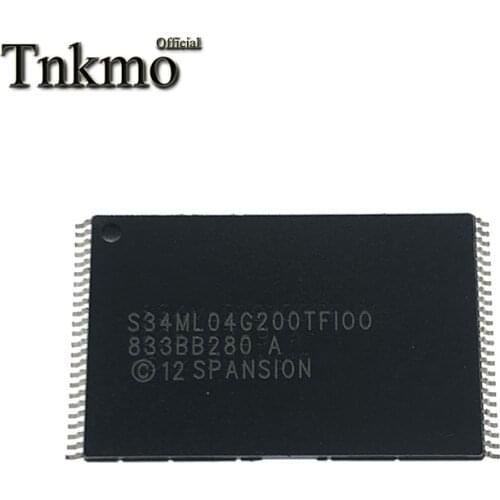 5PCS S34ML04G200TFI00 TSOP-48 S34ML04G200TFI TSOP48 S34ML04G200 4GB 2.7-3.6V Flash IC memory chip New and original