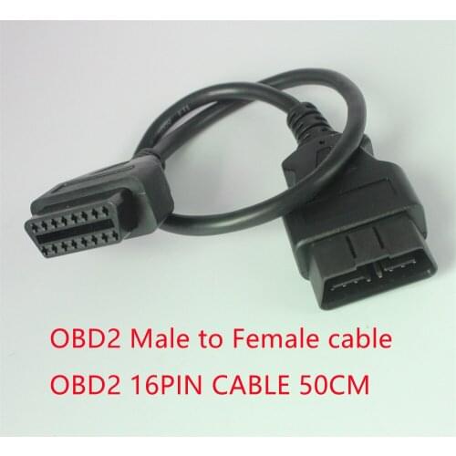Acheheng Car cable OBDII Extension cable 16 Pin Male To Female OBD2 Connect 16Pin diagnostic tool ELM327 OBD extended cable 50CM