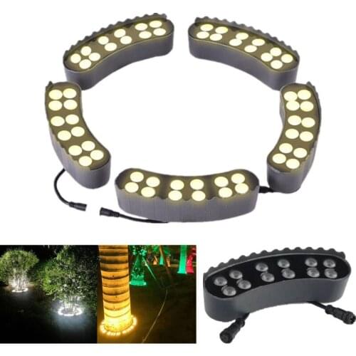 Colorful RGB Tree Light Led Tree Holding Lamp Led Garden Light Outdoor Waterproof Landscape Lighting Project Light 72W 84W 96W