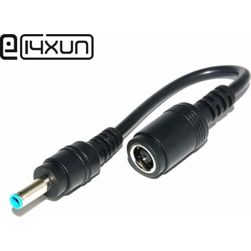 EClyxun 1pcs DC Connector 7.4*5.0 mm Female to 4.5*3.0 mm Male Blue DC Power Charger Cable Adapter for HP Ultrabook