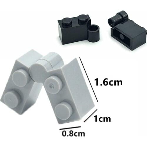 20 Sets DIY Building Blocks Rotating Bricks 1x2 Dots Educational Creative Plastic Toys for Children Compatible With Brands 3830