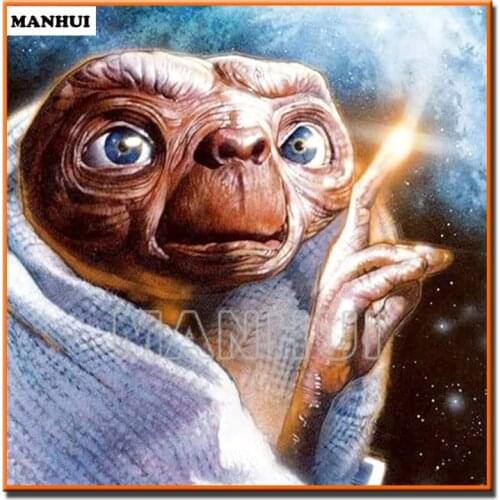 New DIY Diamond Cross Stitch Picture Rhinestone Full Square and Round Diamond Mosaic Cartoon Monster Home Decoration MH389