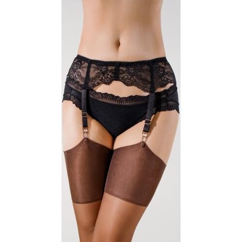 Sexy Black 4 Vintage Clips Garter Belts for Stockings Erotic Lingerie Lace Garter Belt Sold Only