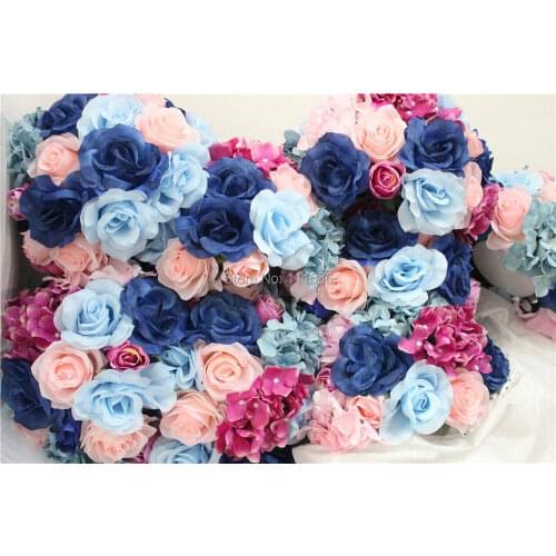 SPR -10pcs/lot wedding road lead artificial wedding table flower center flower ball decoration