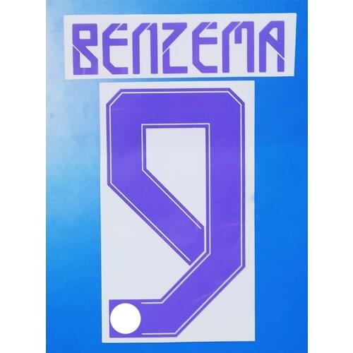 Super A real Madrid 2021-22 HAZARD BENZEMA MODRIC VINICIUS SRERGIO RAMOS Number Printing Font, Hot stamping Patches Badges