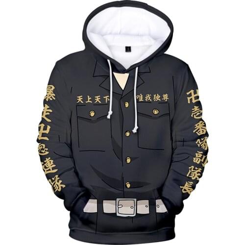 Tokyo Revengers Sweatshirt Hoodies Harajuku Cap Sweatshirts Cosplay Anime Tokyo Revengers Hoodie Teenagers Boys Girls Hoodie