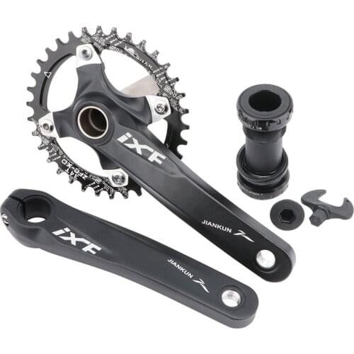 IXF Integrated Bike Crankset 104BCD 32 34 36 38T Bicycle Crank Set Bottom Bracket