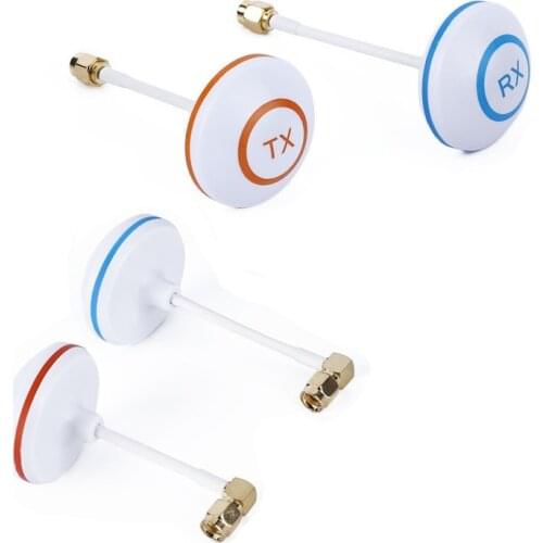 1 Pair 5.8GHz Circular Polarized Mushroom Transmitter Receiver SMA Antenna for RC Multicopter Drone Part