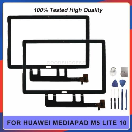 10.1'' For Huawei MediaPad M5 Lite 10 BAH2-L09 BAH2-L09C Bach2-L09C Bach2-W19C Touch Screen Panel Glass Free Tools