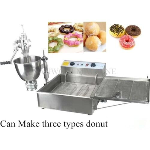 110V 220V Commercial Manual Donut Doughnut Maker Machine and Electric Deep Fryer