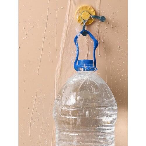 4pcs/set MultiPurpose Hooks Wall Mounted Hook Home Organizer Rack Adhesive Clock Shape Rotating Strong Hanging StickWall Holder