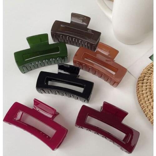 2021 New Hyperbole Big Acrylic Hair Claw Clips Big Size Makeup Hair Styling Barrettes for Women Hair Accessories