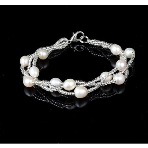 Natural gas freshwater pearl bracelet female niche design retro advanced womens new jewelry exquisite girlfriends