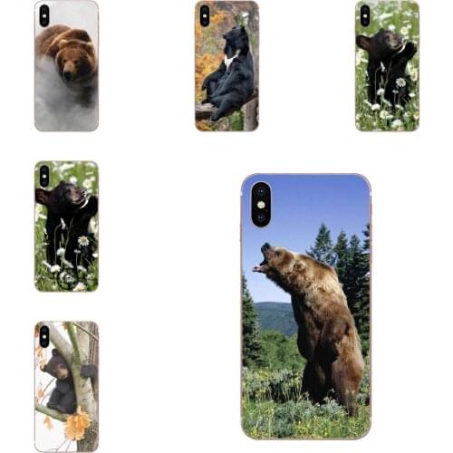 For Samsung Galaxy S20 S10 S9 S8 Plus A50 A70 A40 A30 A20 A10 A50S A70S A10S Cover Case Animals Bear Wolf Deer Protective