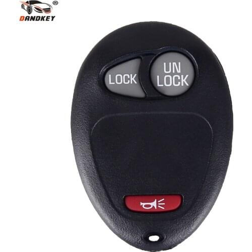 Dandkey 3 Button Blank Remote Key Shell Case Cover For Buick Hummer H3 GMC For Chevrolet Colorado Isuzu No Chip