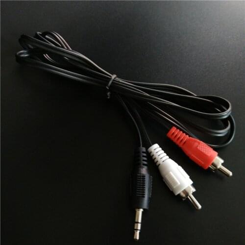 RCA Cable 2RCA to 3.5 audio cable 3.5mm jack rca aux cable 1.2m For phone Edifer Home Theater DVD 2RCA audio cable