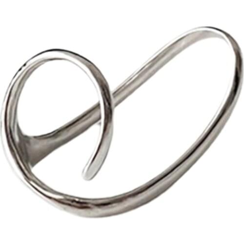 Ring Fashion Jewelry Stainless Steel Irregular Ring Women Silver Color Cocktail Party Finger Ring