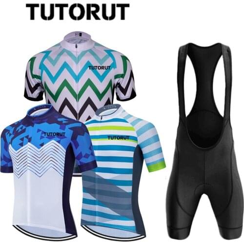 Summer New Mens Short-sleeved Suits Cycling Suits Professional Racing Suits Quick-drying Belt Pockets Cycling Suits Sportswear
