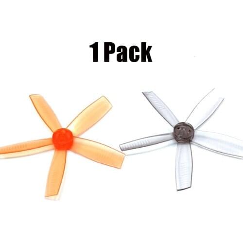 1Pack 10Pairs HB2535 DIY Five-Blade Propeller Paddle 2.5 Inch 64mm Self-cutting Adjust 1.4-2.5 for RC Drone Aircraft