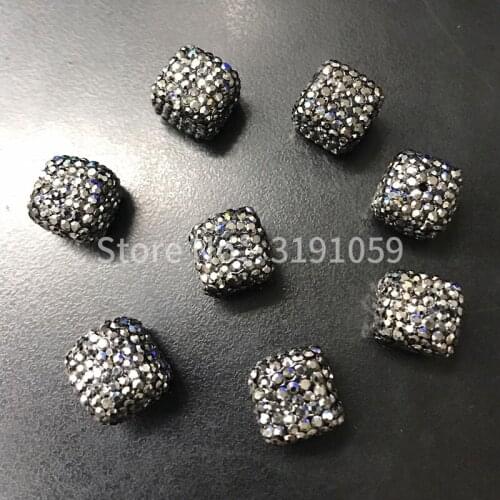 Shimmering black rhinestone beads fashionable and noble wedding dress by DIY accessories