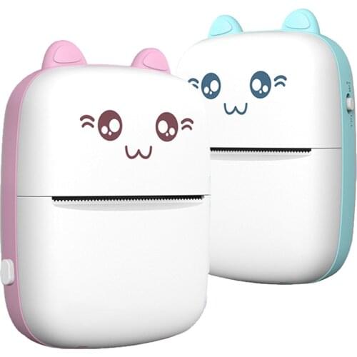 Cartoon Mini Portable Thermal Printer Photo Pocket Printer Printing Wireless Bluetooth For Android Ios Printers Impresoras #R50