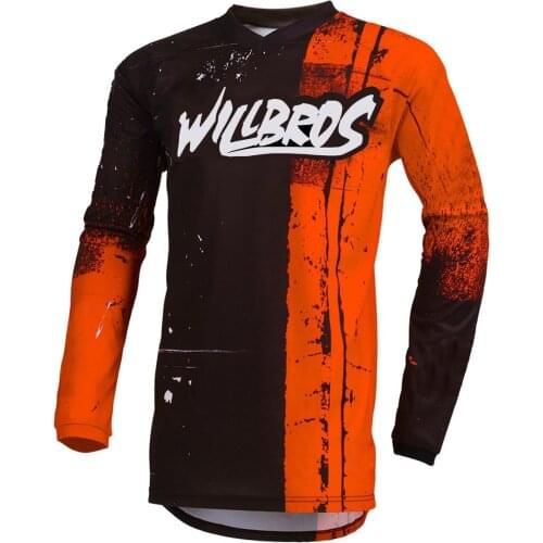 Moto Element Jersey Racewear MTB Bike Mountain Bicycle Offroad Cycling Long Sleeve Willbros Motor Summer T-shirt Mens