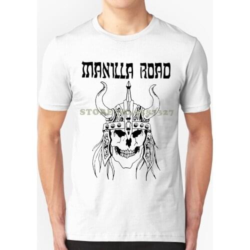 Manilla Road Viking Logo Red T Shirt Quality T Shirts Men Printing Short Sleeve O Neck Tshirt
