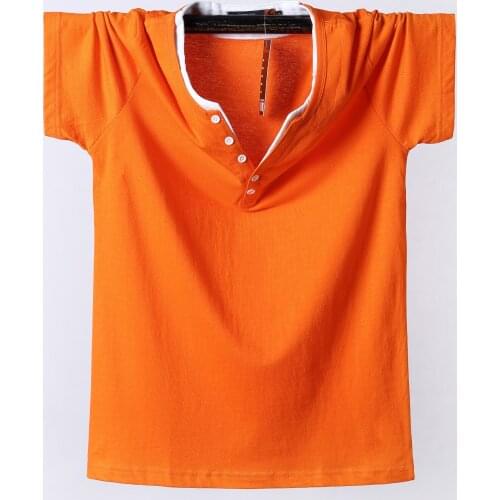 Plus Size 5XL 6XL Men Big Tall T-shirt Short Sleeves Men Clothing Oversize T Shirt Quality Cotton Male Large Summer Loose Tops