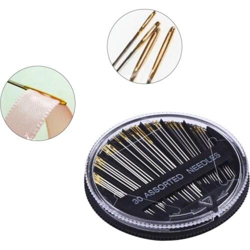 Sewing Needle Set Assorted Hand Embroidery Mending Quilt Sew Case Tools For DIY Crafts Patches Fashion Crochet Hook Set 30 Pcs