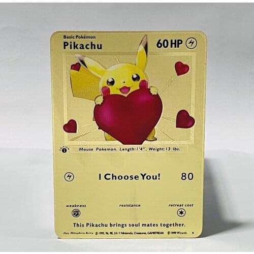 The Latest Pokemon Vmax Gx Shiny Gold Metal Card Fire-breathing Dragon Game Label Team Battle A La Carte Series Childrens Toys